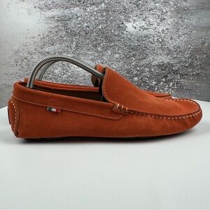 520Ueg Tyche Men's Orange Suede Loafers 44